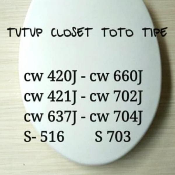 Seat Cover Toilet, Tutup Closet Duduk El Toto Tutup Wc
