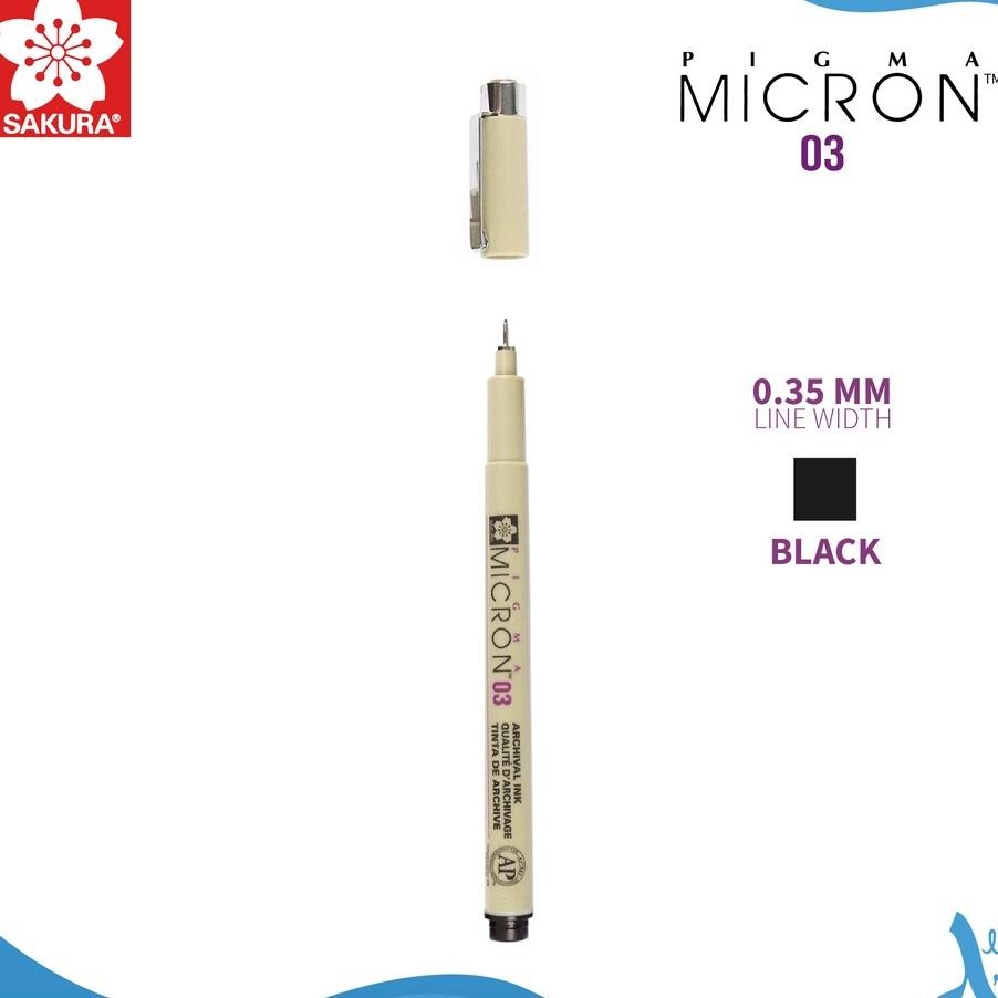 

Sakura Pigma cron Drawing Pen Set 6 Pigment Ink