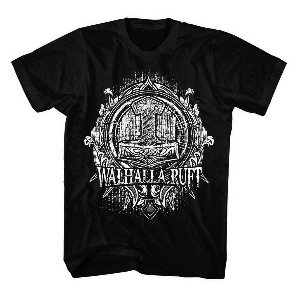 Kaos Valhalla Viking Mitos Nordik Jerman Tshirt