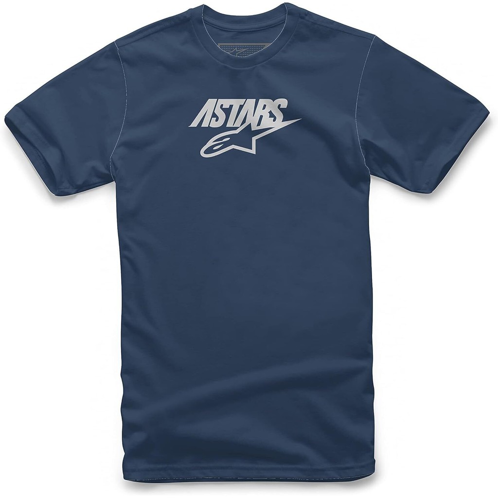 Kaos Alpinestars Mixit Pria Memakai Warna Abu-abu Navy