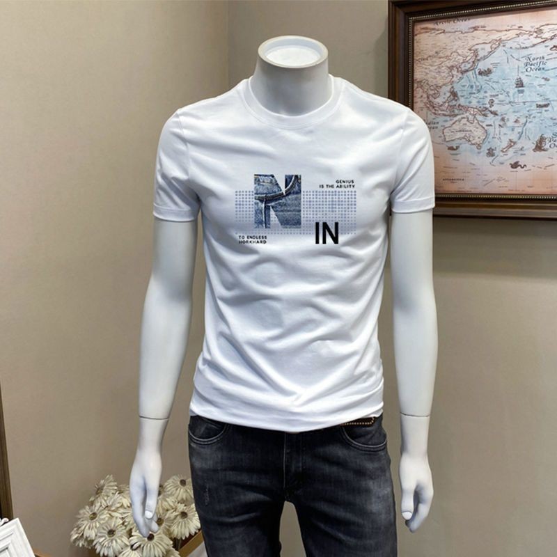 Short SleeveTT-shirt Men's Trendy Versatile Korean Style T-shirt