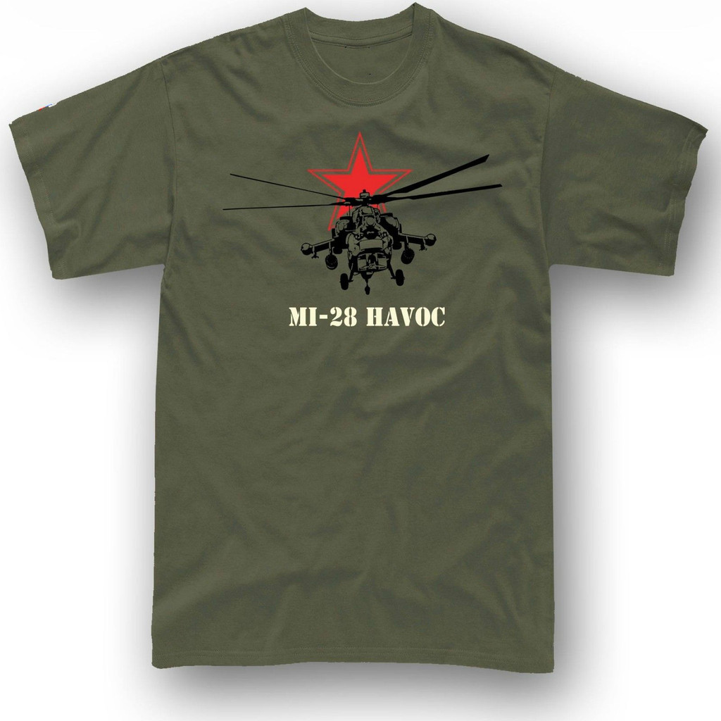 Kaos Helikopter Mi28 Havoc Bintang Merah Soviet