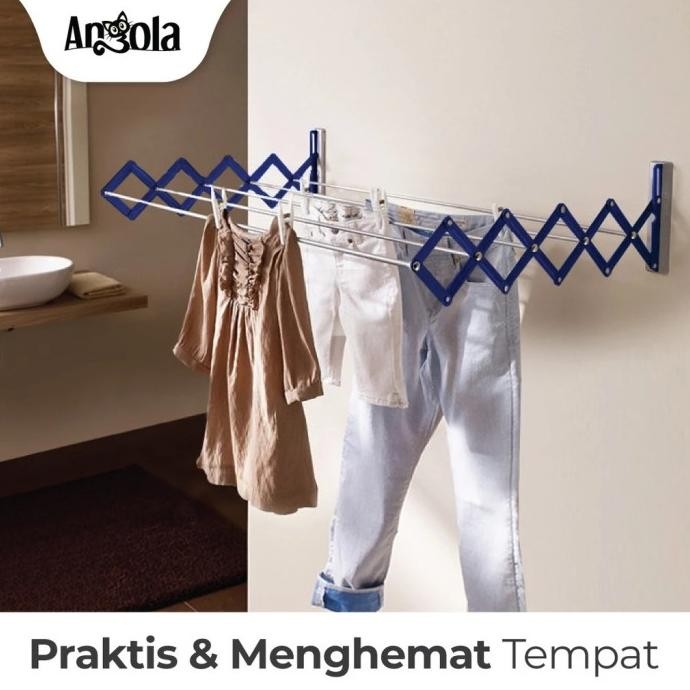 JEMURAN ALUMUNIUM JEMURAN DINDING LIPAT JEMURAN LIPAT JEMURAN HANDUK 2807T