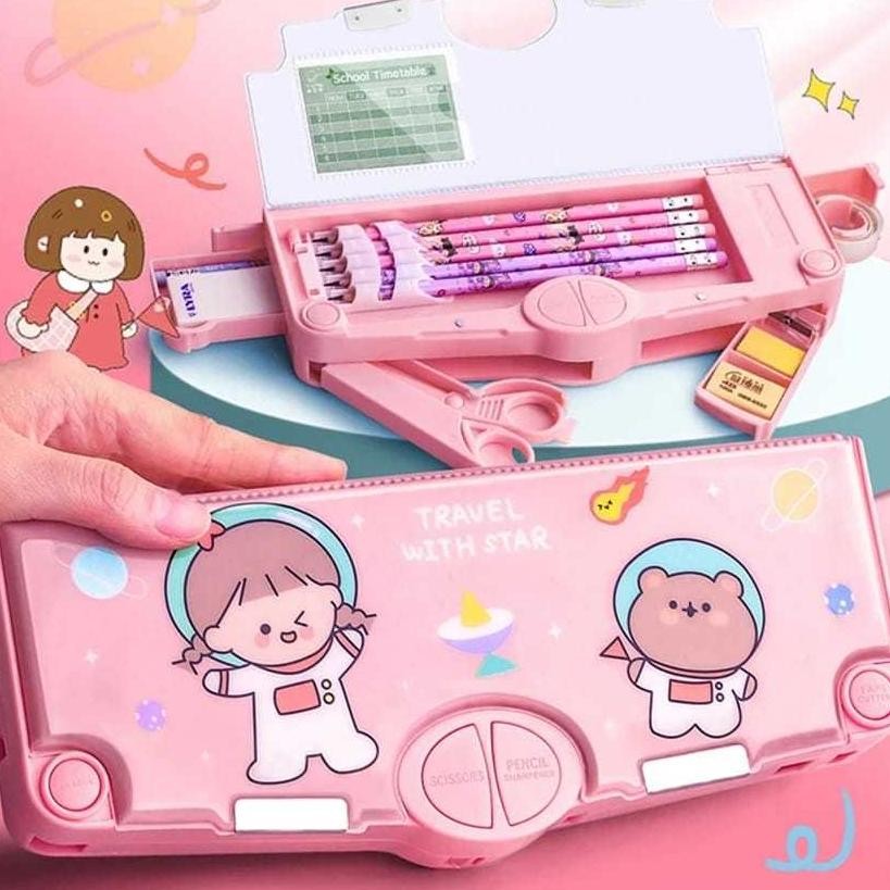 

TERMURAH HM28 Kotak Pensil Serbaguna Tempat Kotak Pensil Mekanik Multifungsi Kotak Alat Tulis Tempat Pensil AS25