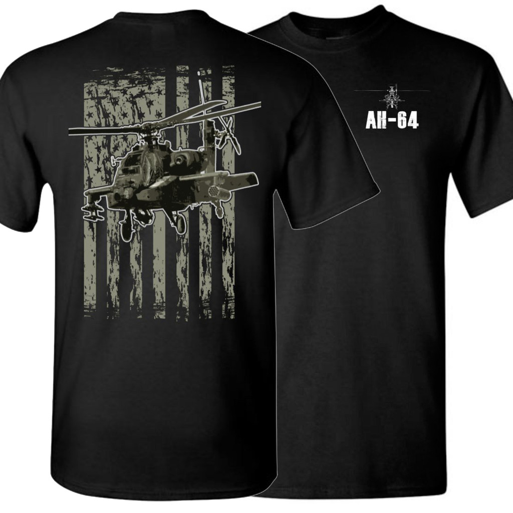 Vintage Bendera Amerika Tempur Ah64 Apache Helikopter Serang T