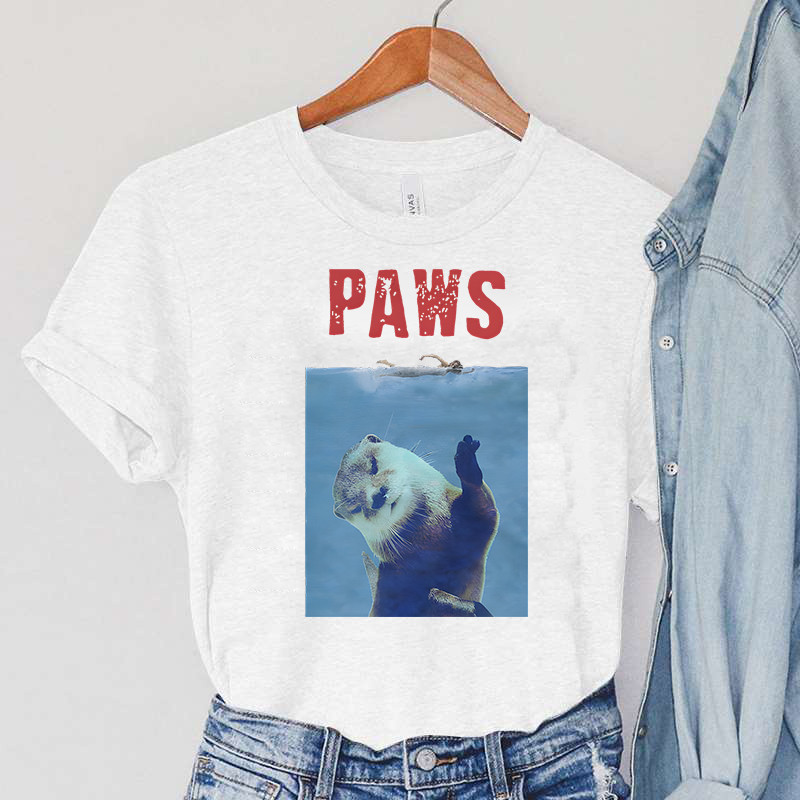 Kaus Berang-berang Pakaian Vintage Kaus Berang-berang Hewan Harajuku Kaus Berang-berang Cakar