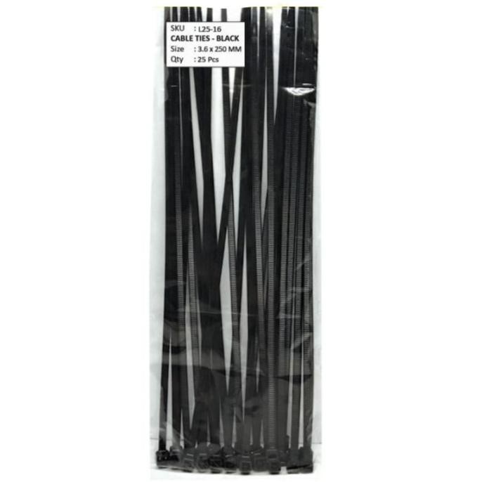 

KABEL TIES 3.6 x 250 MM HITAM - PENGIKAT KABEL - 25 PCS sina4bb Ayo Beli