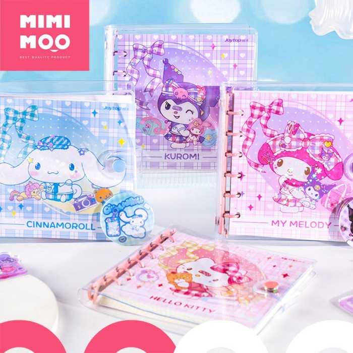 

Amberela Mimimoo Notebook Mini Binder Karakter Sanrio Cinnamoroll Kuromi