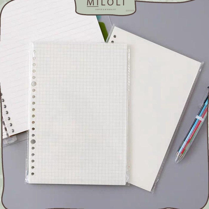 

Amberela - Hot Now [Miloli] Isi Binder A5 20 Lubang Bergaris Refill Binder Kertas