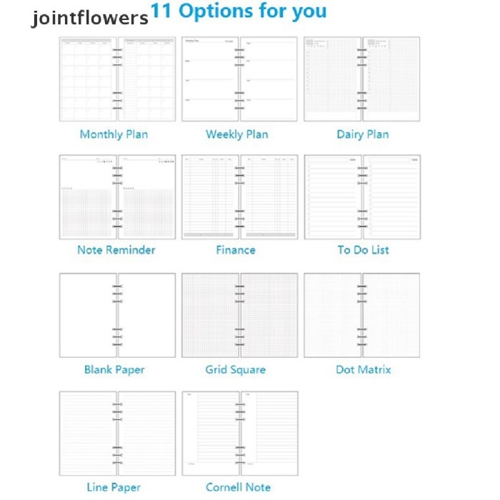 

Amberela - Jtid Kertas Isi Ulang Binder Loose Leaf Ukuran A6