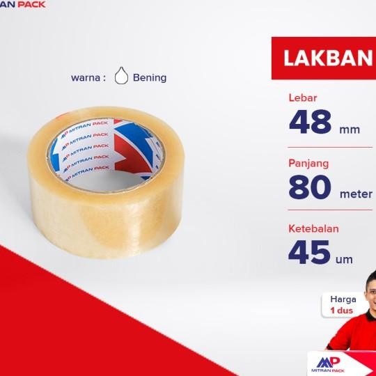 

(Cg) Lakban Bening / Coklat 90 Yard Full X 48 Mm / 2 Inch Tran Pa