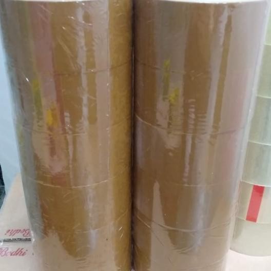 

Lakban Bening/Coklat Kualitas 48Mm/100Yard /1Slop 6Roll