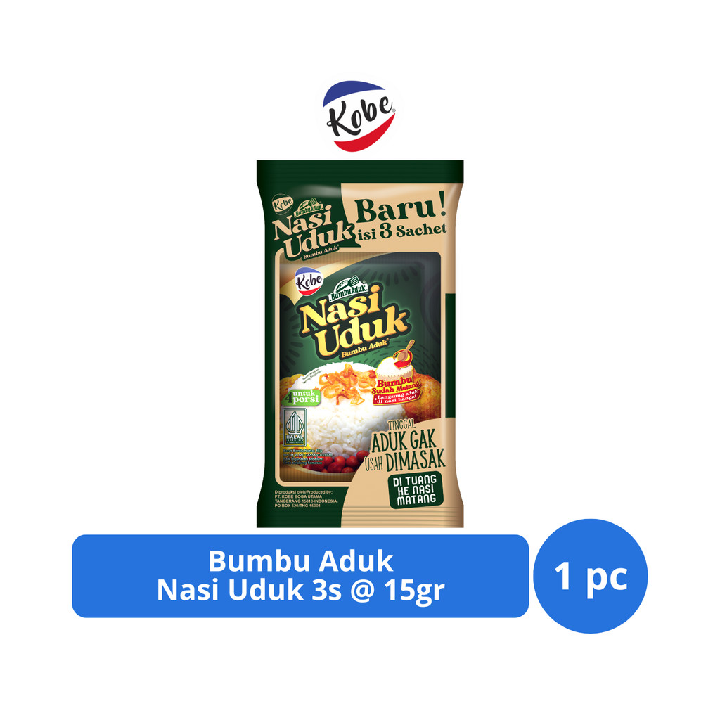 

Kobe Bumbu Aduk Nasi Uduk 3s @ 15gr