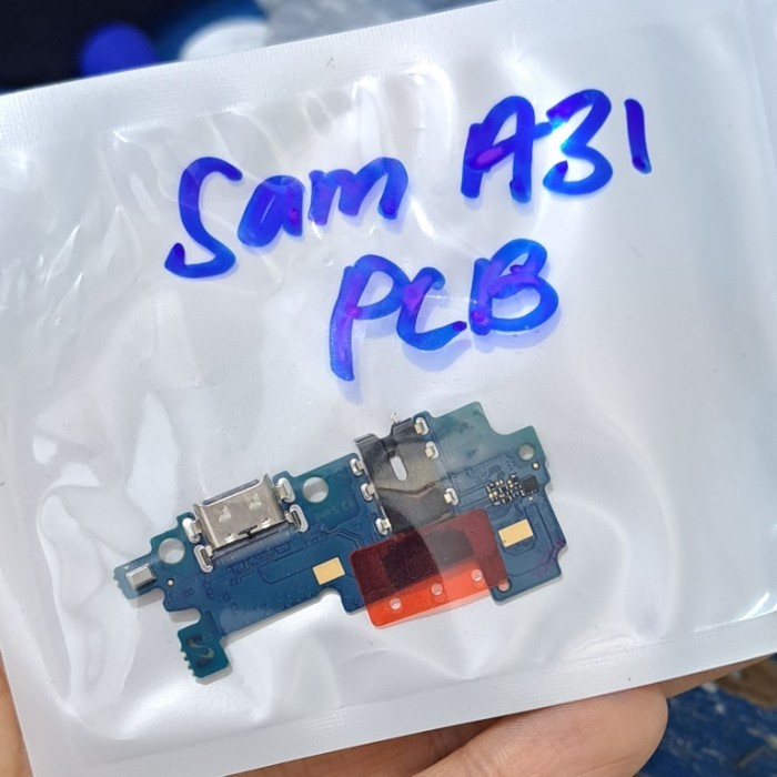 PCB Papan Board Connector Konektor Charger Cas Samsung A31 A315 Ori