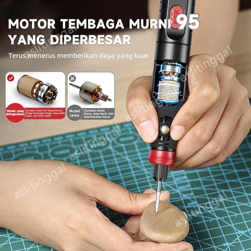 

Ori 18000R+134Pcs /Mnt Alat Pena Bor Mini Alat Pena Ukir Listrik Penggiling Mini Dengan Pena Ukiran Listrik Mini, Pena Ukiran Diy, Alat Penggiling Dan Pemoles Dengan Alat Bor Putar Alat Penggiling Listrik Genggam Grosir