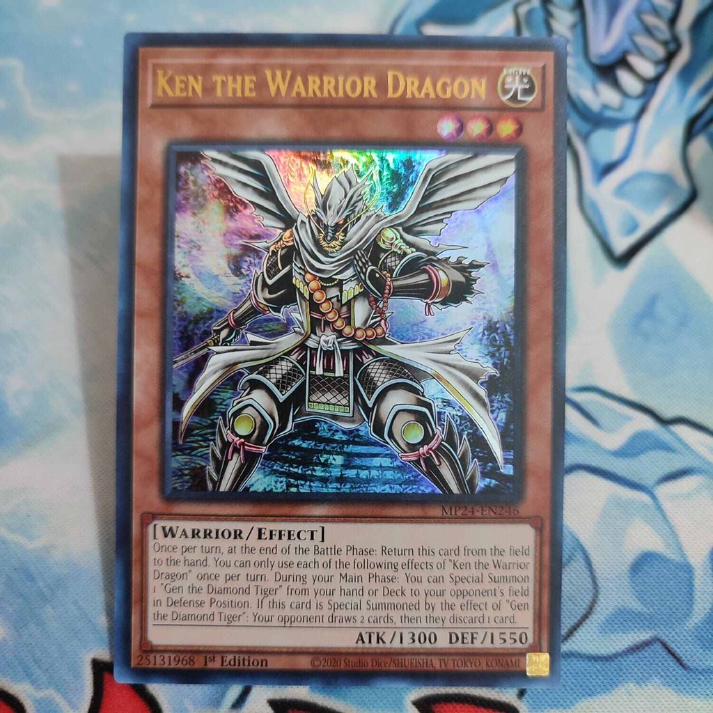 yugioh ken the warrior dragon MP24 ultra rare  original