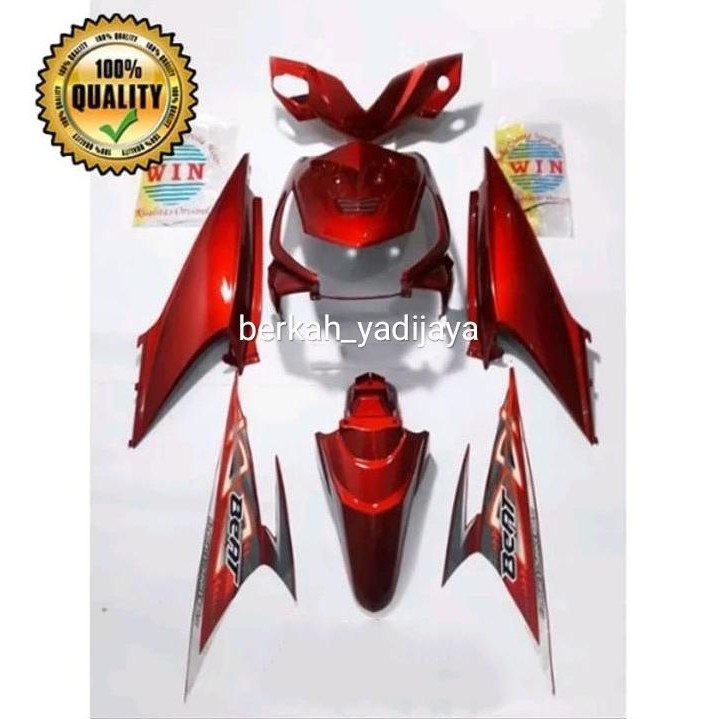 cover body full 1 set body motor beat lama karbu tahun 2010 KRW