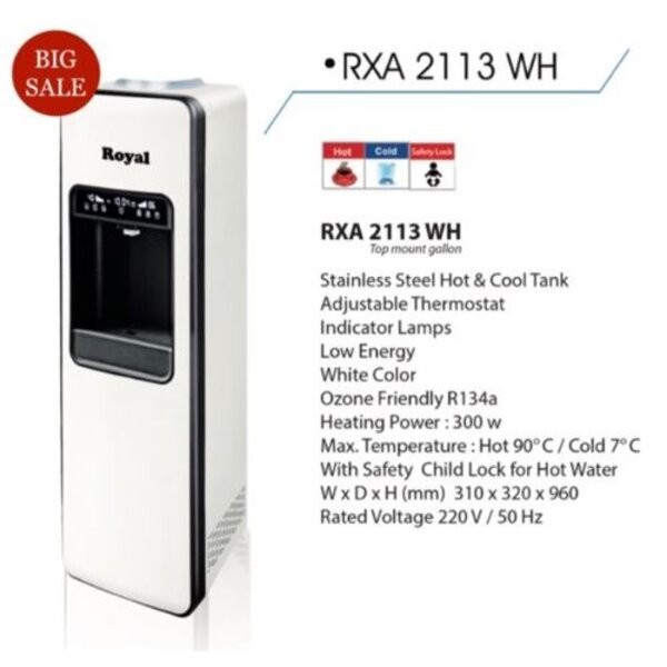 New Dispenser Galon Atas / Royal Top Load Water Dispenser Rxa2113Wh