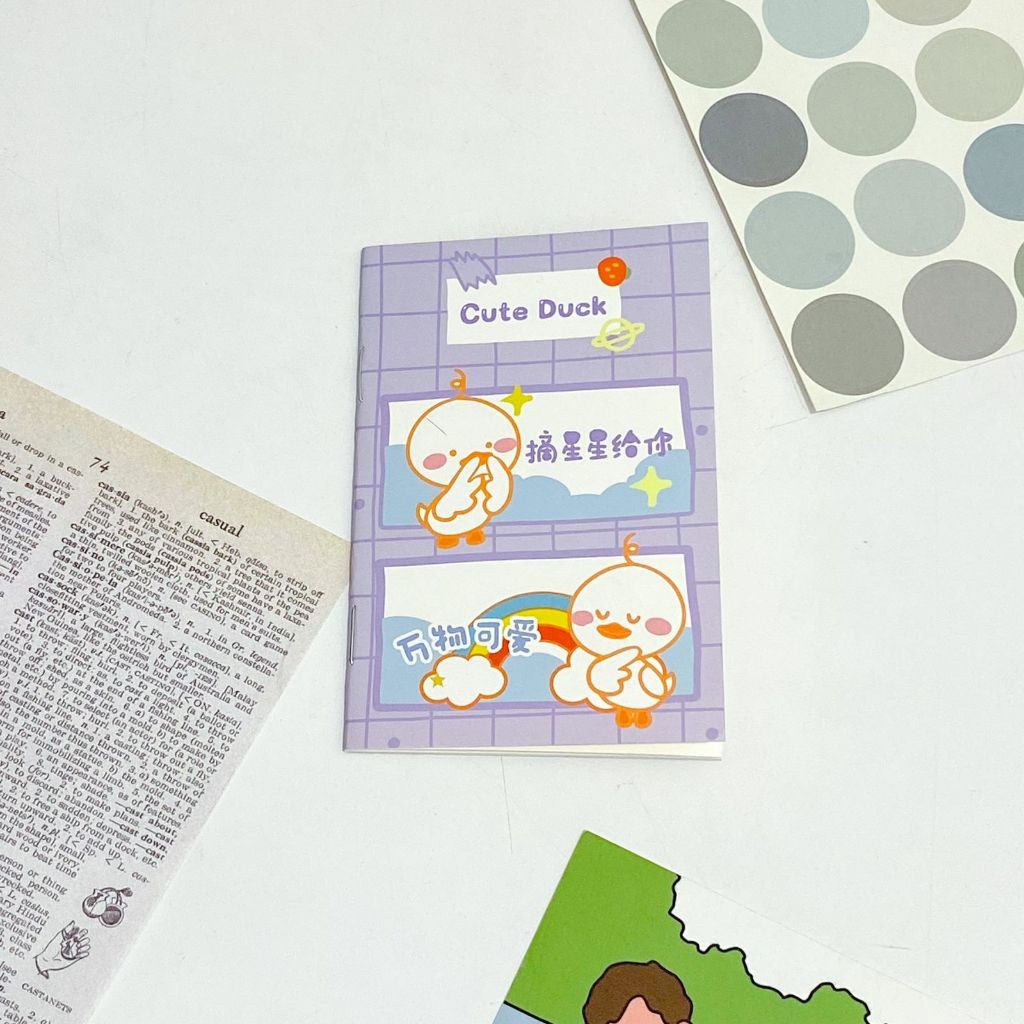 

BUKU NOTEBOOK A7 CUTE DUCK KODE HX-809 BK-1016 / MINI BOOK BUKU TULIS BERGARIS / BUKU CATATAN