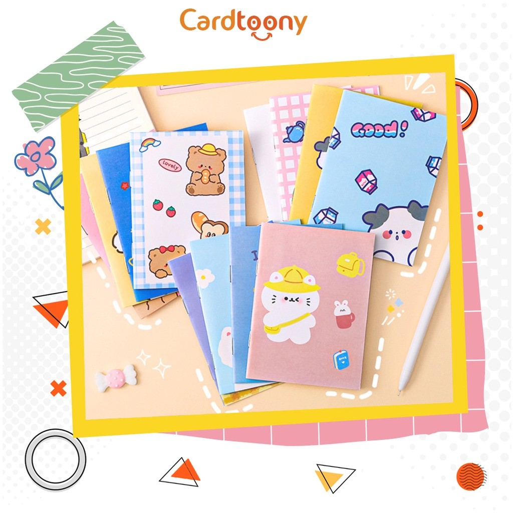 

Buku Tulis Mini Catatan Notepad Sekolah Lucu Kartun Imut Sapi Teddy Bear Rabbit Kitten