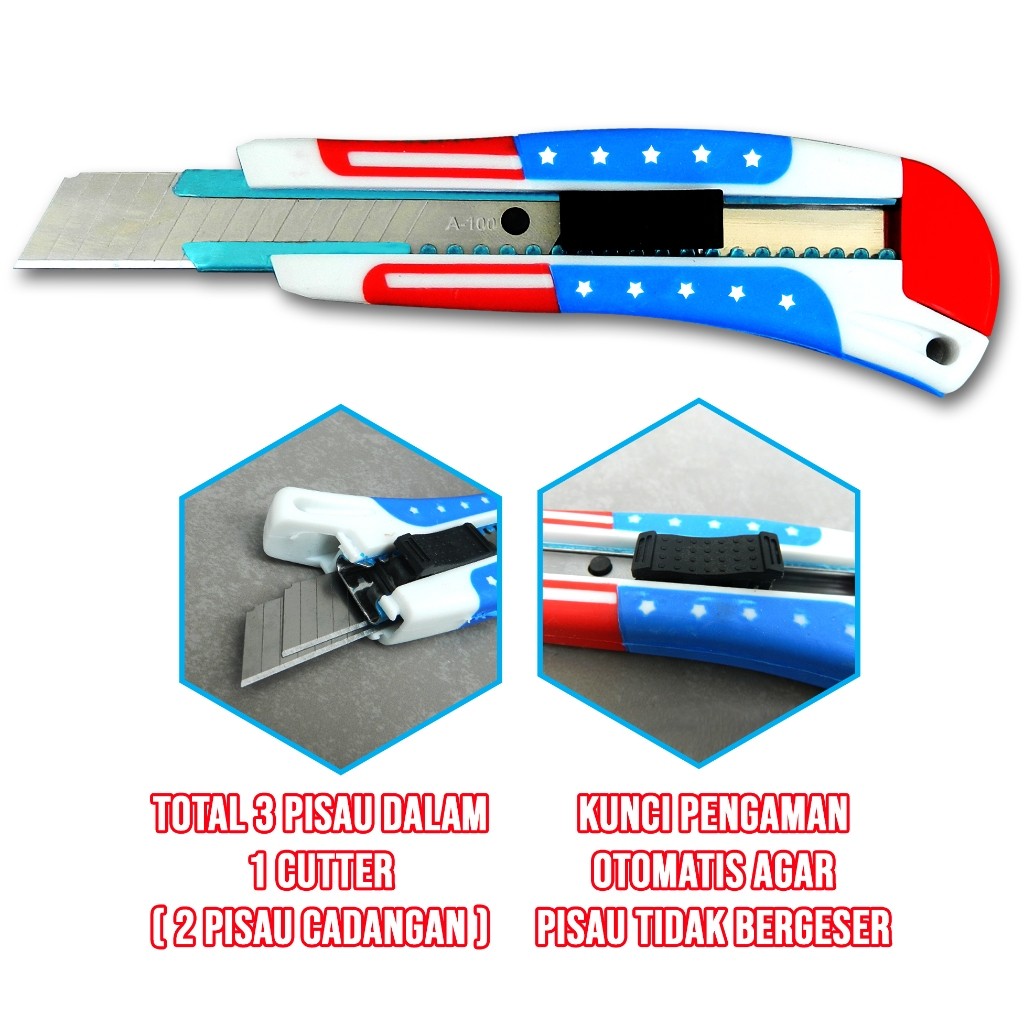 

HARGA TERMURAHHH! CUTTER / PISAU CUTTER / PEMOTONG KERTAS / GUNTING