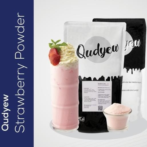 

Qudyew Minuman Serbuk Rasa Strawberry / Powder Drink Stroberry halal