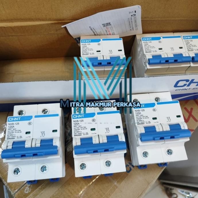 Mcb Chint 80A/100A/125A 2Phase 10Ka Chint Nxb-125 Baru New Mcb 2P Flash Sale