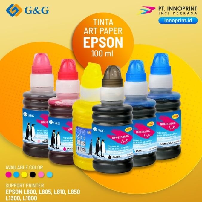 

TERMURAH - Tinta Artpaper G&G By INNOPRINT CMYK LC LM
