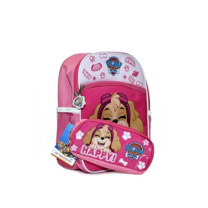 

PAW PATROL Backpack Plus Pencase 12" 2in1 Skye Happy Face