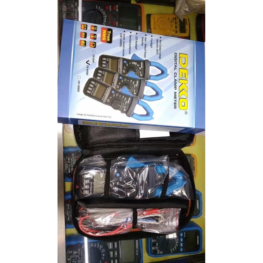 Tang Ampere Digital - Digital Clamp Meter AC-DC 600A - Dekko