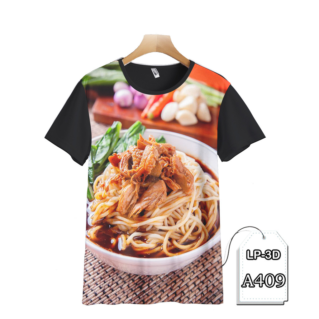 Baju Mie Ayam Bakso Kaos Anak dan Dewasa Printing 3D LP3D-A409 Fashion