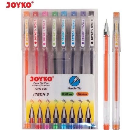 

yt- Color Gel Pulpen Joyko GPC-325 iTech3 1 Set 8 Warna 0.28 mm Viral