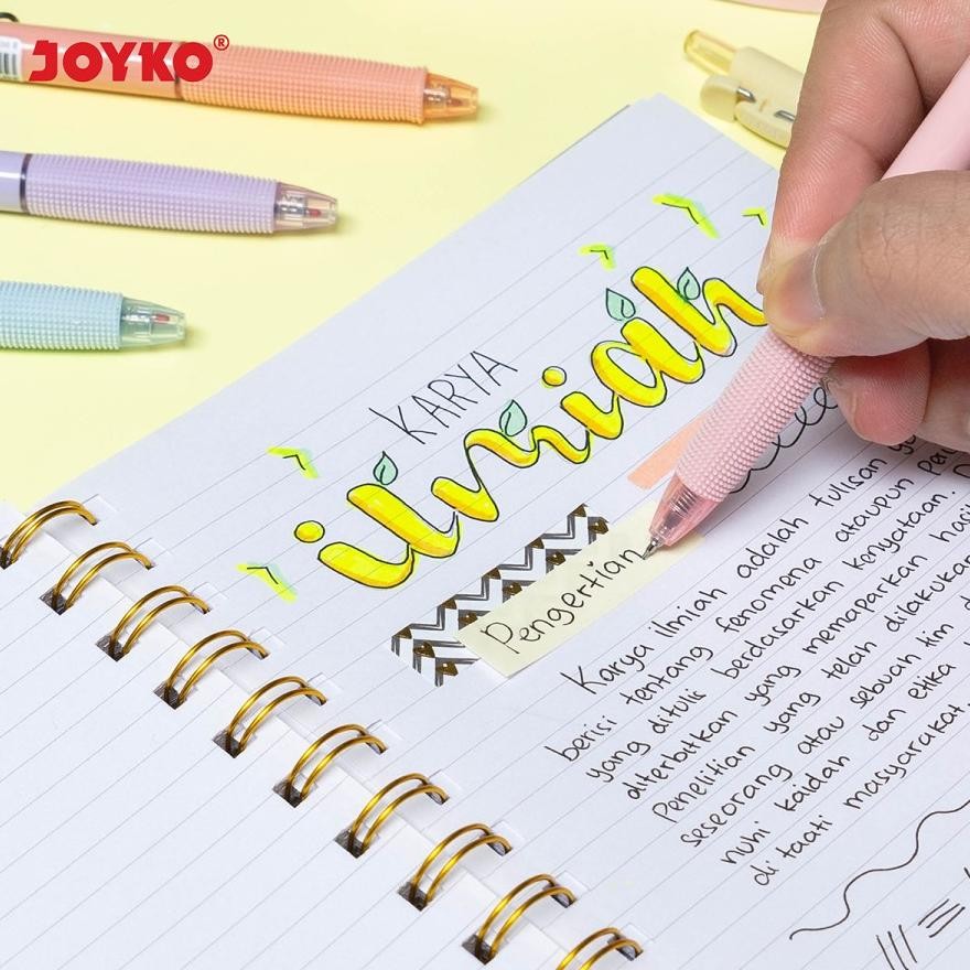 

fj-44 Gel Pen Pulpen Pena Joyko GP-361 Sofugu Gel 0.5 mm 1 Set 6 Pcs Premium