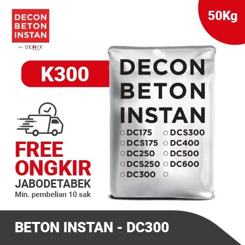 BETON INSTAN DECON DC 300 - MUTU K 300 KEMASAN 50 KG