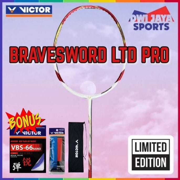 Victor Brave Sword LTD Pro D Badminton Racket | Raket Bulu Tangkis