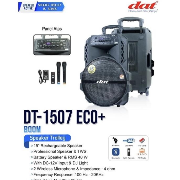 TERMURAH - Speaker Portable DAT 15 inch DT-1507 / DT-1509 / DT-1516