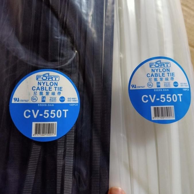 

Kabel Ties Fort 550T 550 x 9.0mm Cable Tie panjang 55cm Hitam / Putih