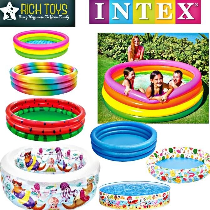 Intex Kolam Renang Karet Bulat Lingkaran Anak Baby Maianan Anak