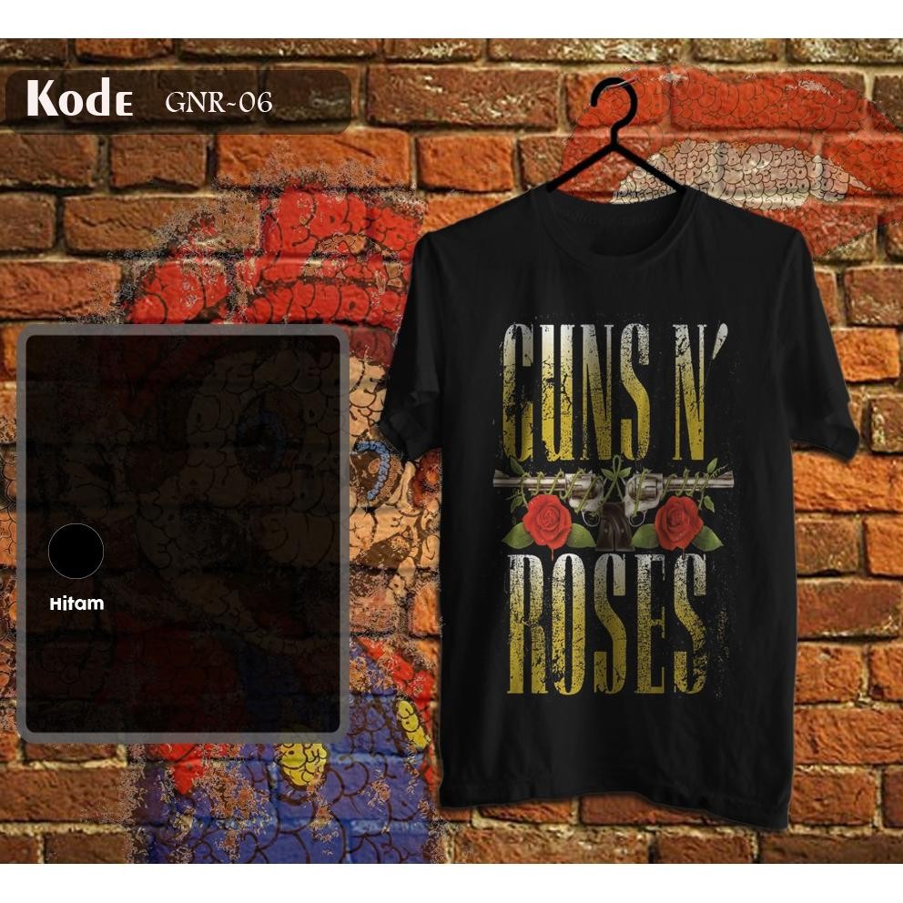 Promo Kaos Guns Roses Gnr T-Shirt Musik Rock Gnr