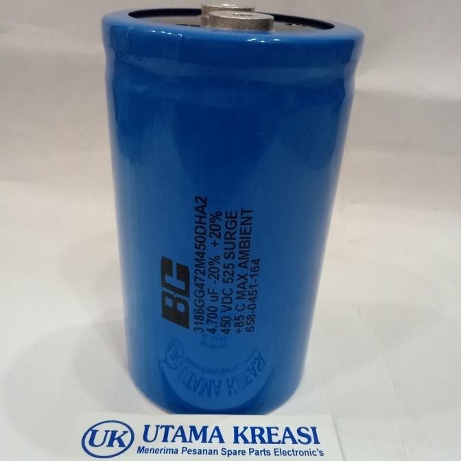 Elco Capasitor Capacitor Bc 4700Uf 450V Dc