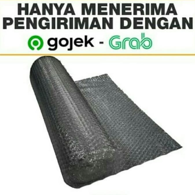 

[Gojek Grab] Bubble Wrap Hitam 125 Cm X 50 Meter [ Brunr ]