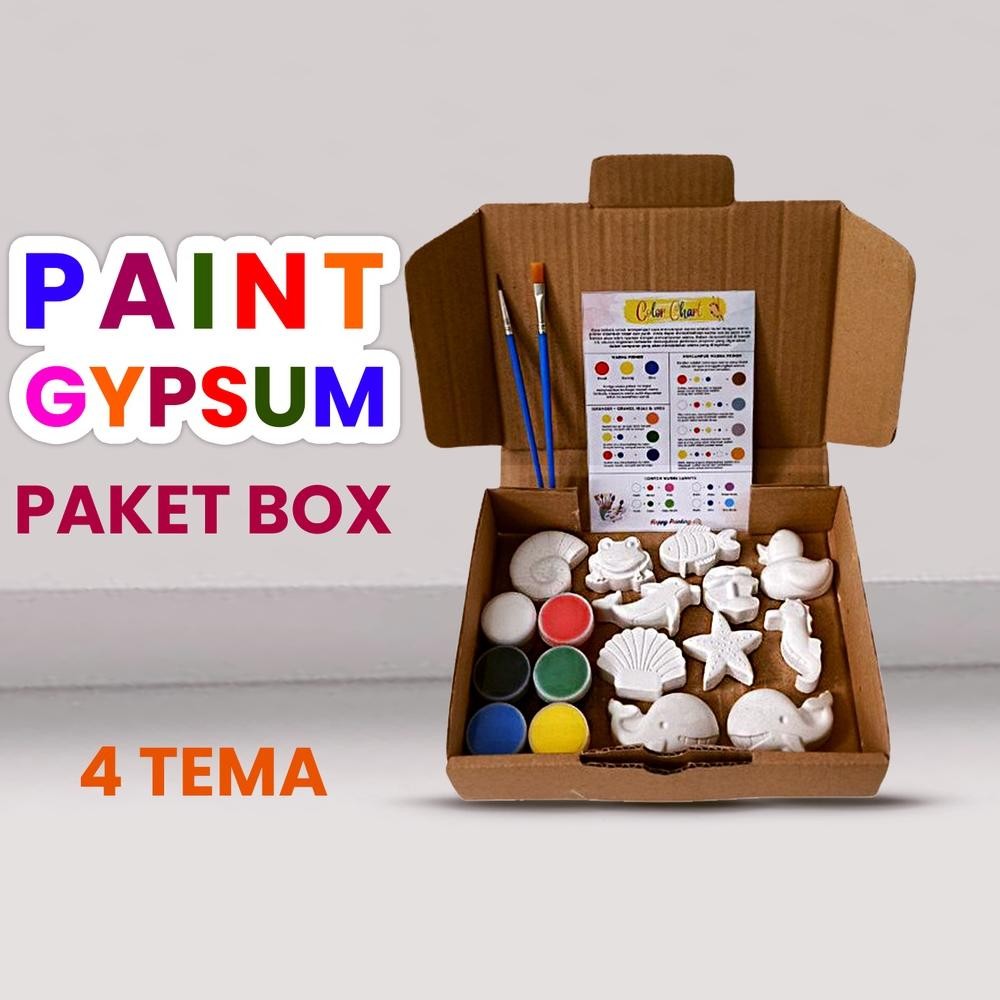

Discount Paket Lukis Gypsum Set Melukis Anak Lengkap Diy Mainan Mewarnai Patung Gypsum Dengan Box Cat Air Acrylic Watercolor Paint Kuas Lukis High Quality