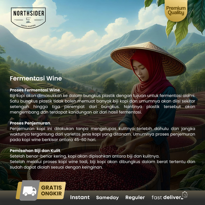 

Northsider Kopi Arabika Gunung Halu Wine Fermented Coffee