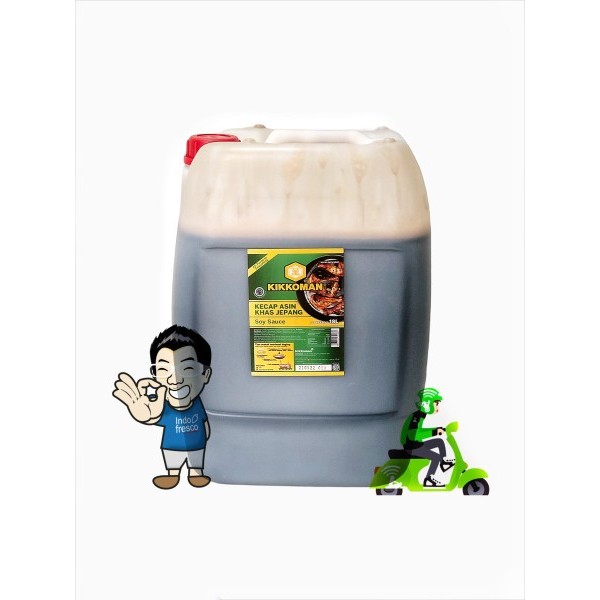 

Kikkoman Soy Sauce- Kecap Jepang Jerigen 18L Halal- Khusus Gosend