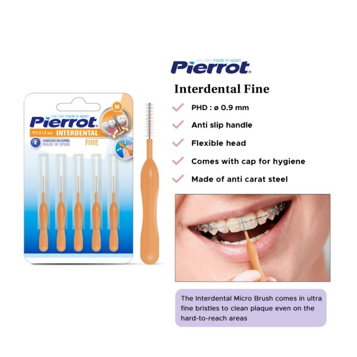 Pierrot Mini Interdental Brush 1.1Mm Ref.47 / Sikat Gigi Behel