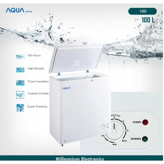 CHEST FREEZER AQUA 100 LITER AQF-100W