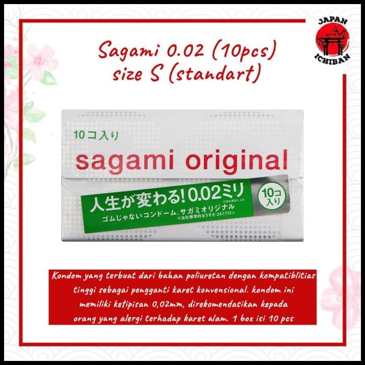 Kondom Sagami 0.02 Isi 10Pcs - Sagami Condom 1 Box Original Japan