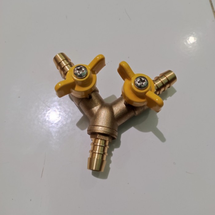 SALE kran cabang 3 Y selang gas LPG ball valve