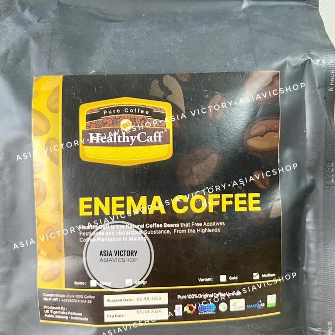 

Healthycaff 500Gr Medium Roasted Healthy Caff Kopi Organik Enema