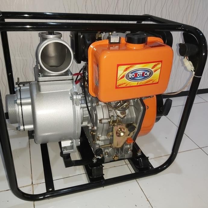 Pompa Air 4Inch Bahan Bakar Diesel Stater Merk Robotech [ Chetki ]